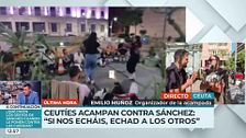 Un vecino de Ceuta y organizador de la protesta en forma de acampada: “Nos van a tener que sacar con los pies por delante"