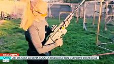 Así dispara ‘la espía rusa’: las imágenes que demuestran la destreza que levantó todas las alarmas