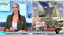 Hablamos con la mujer que ha 'okupado' una tienda de la acampada de Sol: "Me desalojaron a base de canciones"
