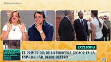 Leticia Requejo cuenta cómo ha sido el primer día de la princesa Leonor en la Universidad Carlos III: "Se ha sentado en primeras filas"