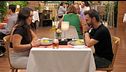 Andrés le cuenta a Aitana el motivo por el que "por poco" le deja plantada en su cita en 'First Dates'