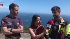 Jaime y Daniel, bomberos de Ceuta: “Los montes están llenos de basura”