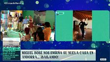 Ion Aramendi y los colaboradores de 'El verano se mueve' imitan el baile de Miguel Bosé