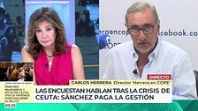 Carlos Herrera, de las carpas para migrantes: "Esto proclama unos plazos insoportables para Ceuta"