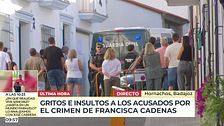 Gritos e insultos a los acusados por el crimen de Francisca Cadena