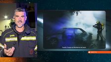 Rafael Ojeda, bombero, narra la noche "de locos" en Ceuta: "Tuvimos que abandonar la zona rápidamente porque llovían piedras"