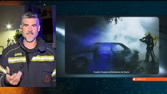 Rafael Ojeda, bombero, narra la noche "de locos" en Ceuta: "Tuvimos que abandonar la zona rápidamente porque llovían piedras"