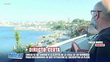 Emilio Muñoz, vecino ceutí, muestra la situación de la playa de El Trampolín 49 días después de la entrada masiva de migrantes