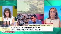 Cuca Gamarra, vicesecretaria del PP, sobre los migrantes en Ceuta: "Si no fuera por la presión de Europa, ya estarían todos en la Península"