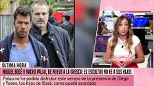 Nacho Palau, enfadado porque Miguel Bosé no ha cumplido su trato: "Este verano no ha visto a Diego ni Tadeo"