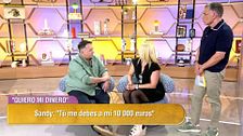 Christian le reclama a Sandy 700 euros y ella reacciona pidiéndole 10.000: "Me los debes de los eventos"