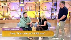 Christian le reclama a Sandy 700 euros y ella reacciona pidiéndole 10.000: "Me los debes de los eventos"