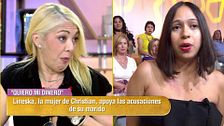 Lineska se enfrenta a Sandy por decir que su marido había tenido "otras parejas": "Llevamos tres años"