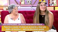 Pepa y Desi, dos mujeres de distintas generaciones unidas por los problemas de sus relaciones