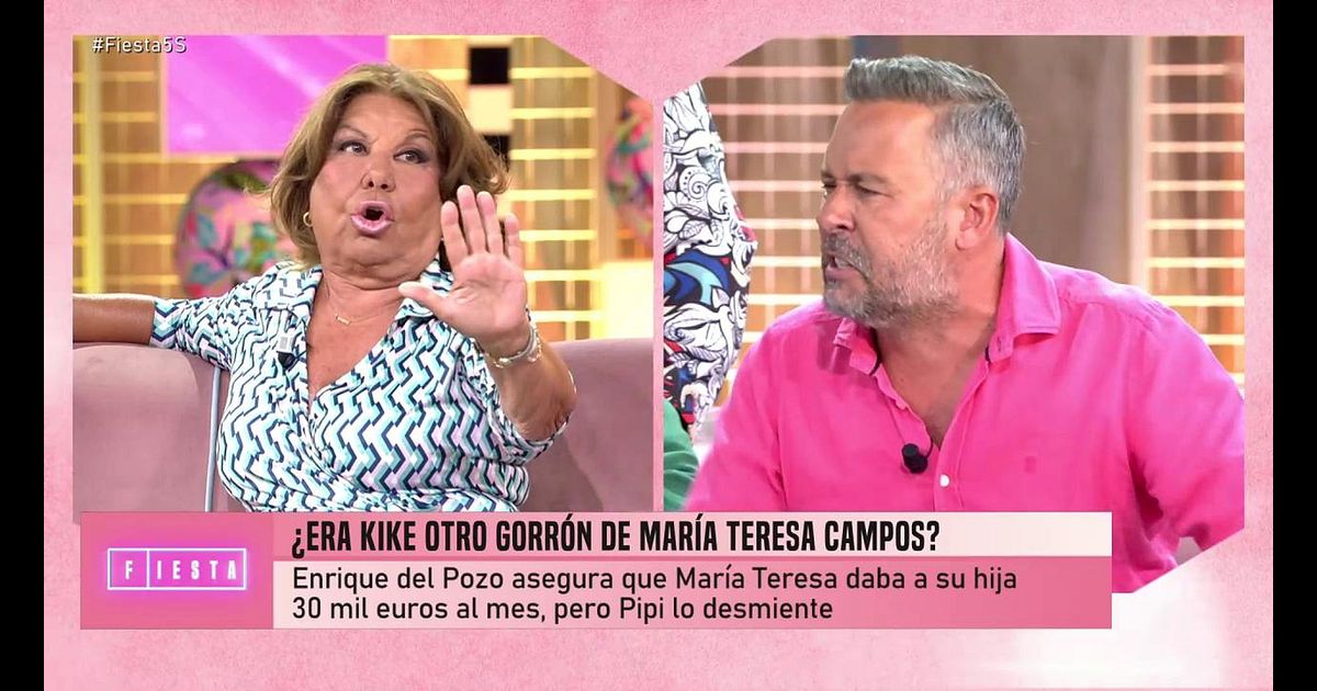 Fiesta: El tensísimo momento entre Meli Camacho y Kike Calleja en directo en 'Fiesta' por María Teresa Campos Video | Mediaset Infinity