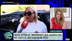 Belén Esteban reconoce haber cotilleado las redes de Juls Janeiro: "Ella nunca me ha visto nada, pero gente de su entorno sí"