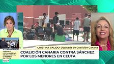 Diputada de Coalición Canaria, sobre los menores migrantes en Ceuta: "La Unión Europea tiene que condicionar las colaboraciones de Marruecos"