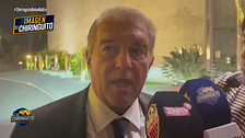 La entrevista en exclusiva de José Álvarez a Joan Laporta en El Chiringuito pidiendo el Balón de Oro para Lamine Yamal
