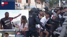 Morah, inmigrante irregular asentado en la Playa del Trampolín: “Llevamos toda la mañana esperando y no nos han llevado a ningún sitio”