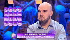 Montoya ('La isla de las tentaciones') se cuela en una prueba de 'Rueda la letra'