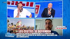 Jaime de los Santos compara la frontera de Ceuta con “la valla de un jardín de cualquier casa” y una imagen lo desmiente: “¿En qué jardín vives tú?”