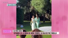 Primeras imágenes de la boda de Anna Ferrer Padilla: emocionada y llegando al altar de la mano de su madre