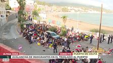 Así es el recorrido que realizan los inmigrantes antes de llegar al campamento del puerto de Ceuta