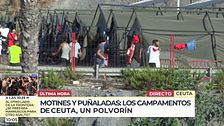 Motines y puñaladas: los campamentos de Ceuta, un polvorín