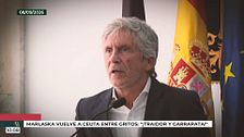 Marlaska vuelve a Ceuta entre gritos: "¡Traidor y garrapata!"