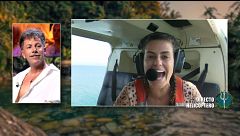 La euforia de Lola Ortiz en su salto en helicóptero: "¡Se lo dedico a mi archipiélago canario!"