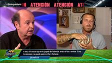 Juanma Rodríguez da su discurso sobre el Real Madrid y Jota Jordi le responde comiendo palomitas