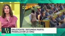 Ana Rosa: "Delcygate, segunda parte. Todo un misterio el paseíllo de la presidenta encargada de Venezuela para saludar a Sánchez"