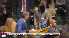 La relación de Sánchez y Delcy: dos besos... y muchas sombras