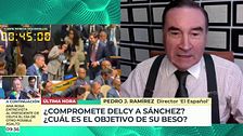 Pedro J. Ramírez, del saludo de Delcy Rodríguez a Sánchez: "Ha decidido cambiar de lado en el muro. Ahora está con el líder de ultraderecha"