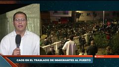 Así se vivió en Ceuta el "tenso y caótico" traslado de migrantes al puerto: "No había 1.700 en las playas, había bastantes más"