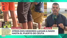 Dos menores de 11 y 15 años llegan a nado al puerto de Ceuta