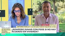 Antonio Maíllo, ante el problema de la vivienda: "Hay que tomar mediadas de emergencia para evitar desahucios"