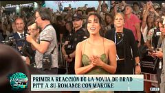 Inés de Ramón, novia de Brad Pitt, reacciona al ser preguntada por el romance del actor con Makoke
