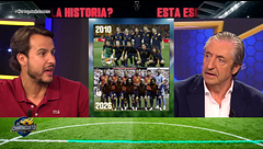Josep Pedrerol comienza el debate de si esta es mejor Selección que la de 2010 y Juanfe Sanz da con la clave: "Eran estrellas"
