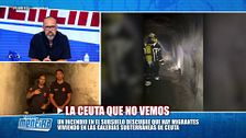 Dos bomberos de Ceuta explican qué han encontrado en las galerías subterráneas un día después del incendio y piden medidas efectivas