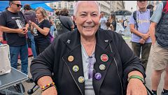 Paca, la nueva Maricarmen, que será desahuciada el 30 de noviembre, en Sol: "Queremos un techo, no una residencia"