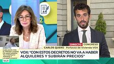 Carlos Quero, portavoz de Vivienda de VOX, critica el nuevo decreto: "Continúa una trayectoria que venimos padeciendo desde hace años"
