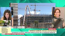 Mónica García, ministra de sanidad, de los decretos Maricarmen: "Queremos evitar el mercado especulativo"