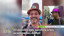 El músico que satiriza a los acampados en Sol: "Esta gente está siendo manipulada"