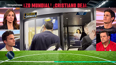La imagen exclusiva de El Chiringuito en pleno terremoto Cristiano Ronaldo: viaje de urgencia para evitar la ruptura