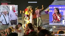 Faustino, vecino de Sol: “Mi pobre oso tiene la bandera republicana, pueden reclamar, pero así, no”