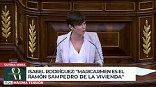 Isabel Rodríguez, ministra de Vivienda: "Maricarmen es el Ramón Sampedro de la vivienda"