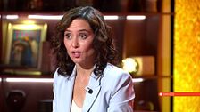 Ayuso carga contra Pedro Sánchez: "En él todo es una farsa, no hay una vez que diga la verdad"