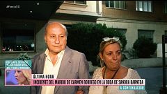 El incidente del marido de Carmen Borrego en la boda de Sandra Barneda: "Tuvo que ser atendido por los servicios médicos"