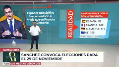 Las 'medias verdades' de Pedro Sánchez en su discurso: los "peros" en sus afirmaciones